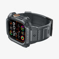ACS07390 - Apple Watch (49mm) Rugged Armor Pro in Dark Gray showing the front, side, partial inner and bottom