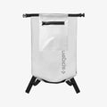 AMP07228 - AquaShield Waterproof Bag A631 in Snow White showing the front with inner pocket dangling