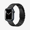 AMP04803 - Apple Watch Series 11/10 42mm, 9/8/7 41mm, SE3/SE2/SE/6/5/4 40mm, 3/2/1 38mm Modern Fit Black showing front and side