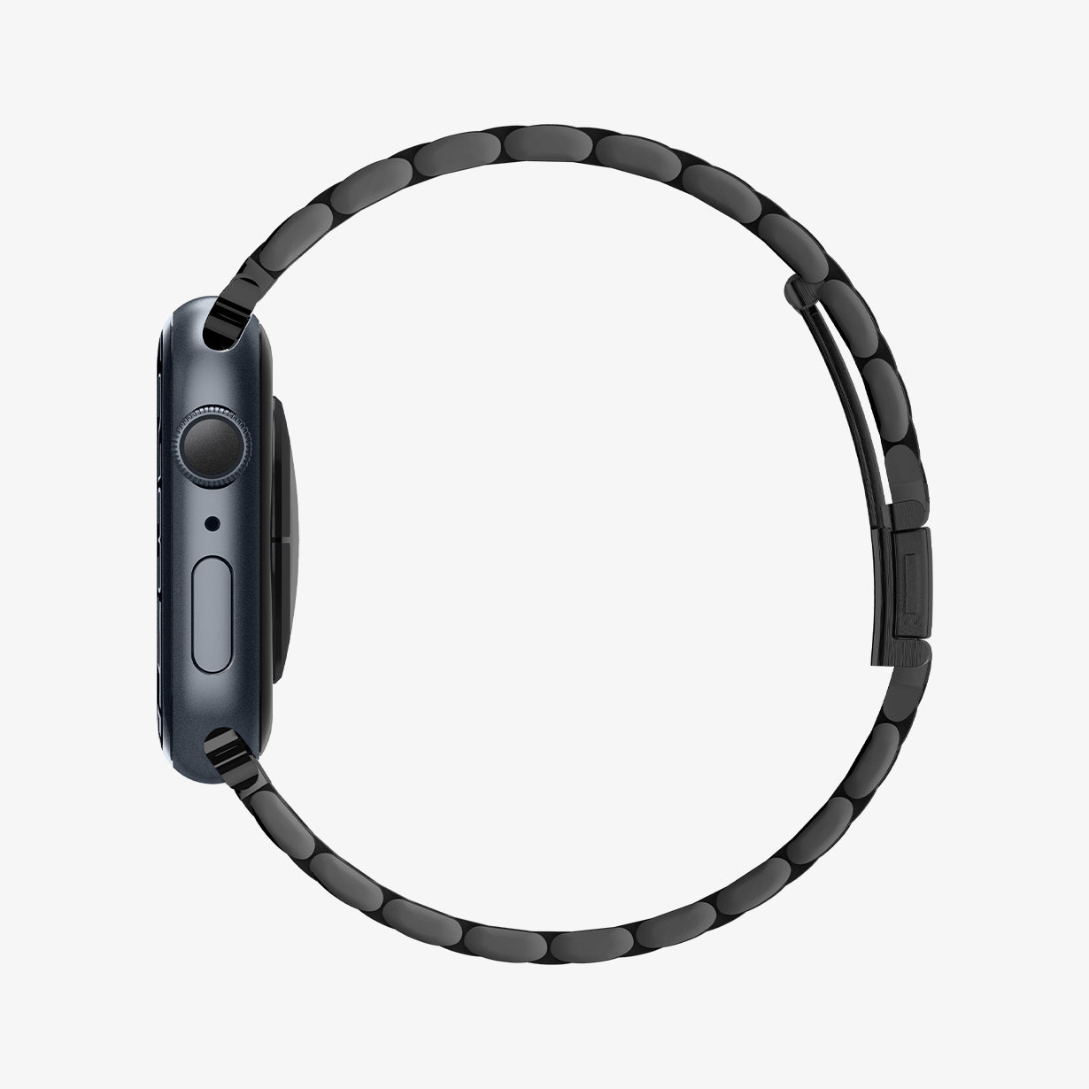 AMP04803 - Apple Watch Series 11/10 42mm, 9/8/7 41mm, SE3/SE2/SE/6/5/4 40mm, 3/2/1 38mm Modern Fit Black showing side