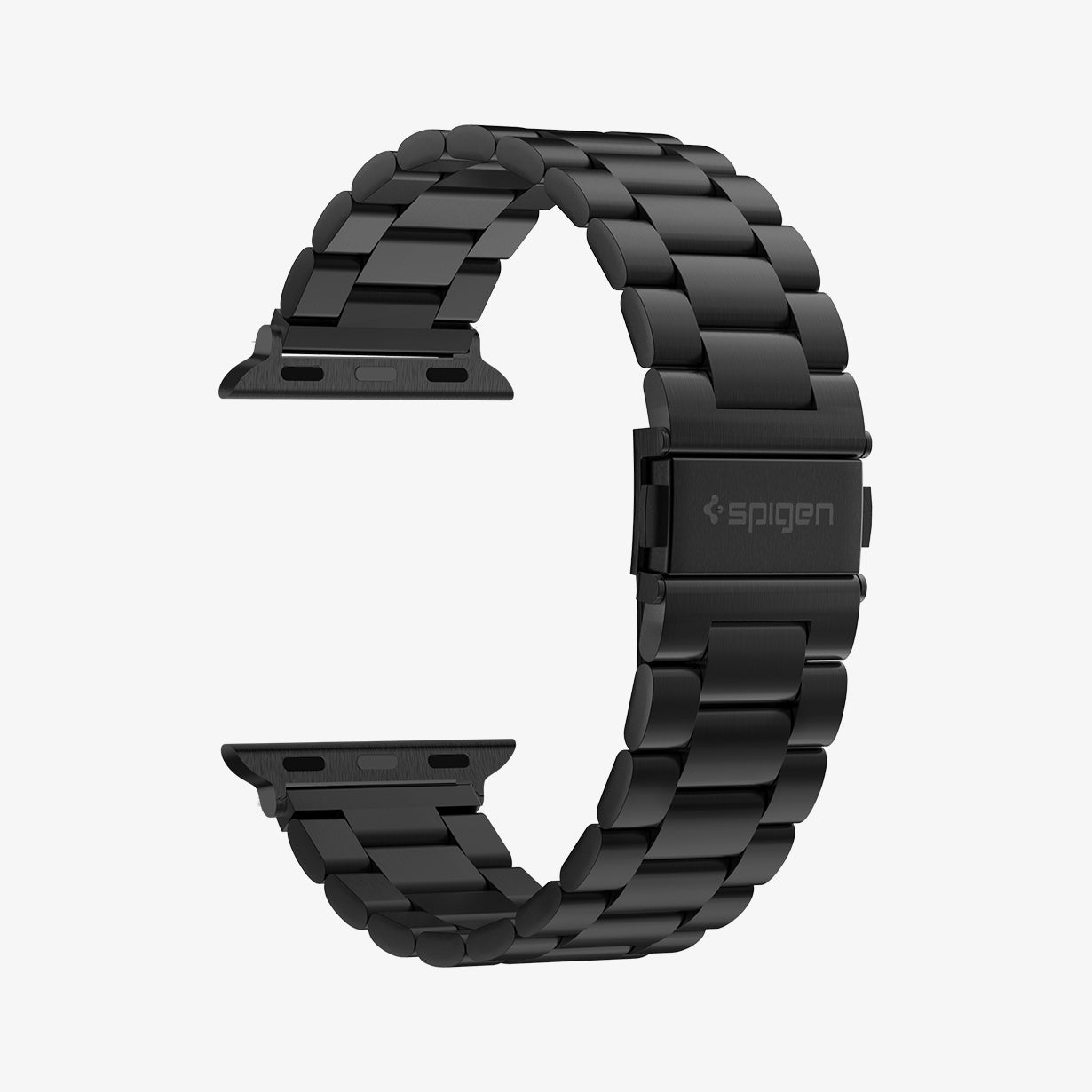 AMP04803 - Apple Watch Series 11/10 42mm, 9/8/7 41mm, SE3/SE2/SE/6/5/4 40mm, 3/2/1 38mm Modern Fit Black showing band without watch
