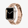 061MP25944 - Apple Watch Series 11/10 42mm, 9/8/7 41mm, SE3/SE2/SE/6/5/4 40mm, 3/2/1 38mm Modern Fit Rose Gold showing front and side