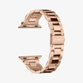 061MP25944 - Apple Watch Series 11/10 42mm, 9/8/7 41mm, SE3/SE2/SE/6/5/4 40mm, 3/2/1 38mm Modern Fit Rose Gold showing band without watch