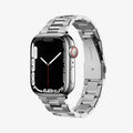 061MP25943 - Apple Watch Series 11/10 42mm, 9/8/7 41mm, SE3/SE2/SE/6/5/4 40mm, 3/2/1 38mm Modern Fit Silver showing front and side