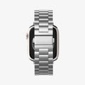 062MP25404 - Apple Watch Ultra 3/2/Ultra 49mm, Series 11/10 46mm, 9/8/7 45mm, SE3/SE2/SE/6/5/4 44mm, 3/2/1 42mm Modern Fit  Silver showing back