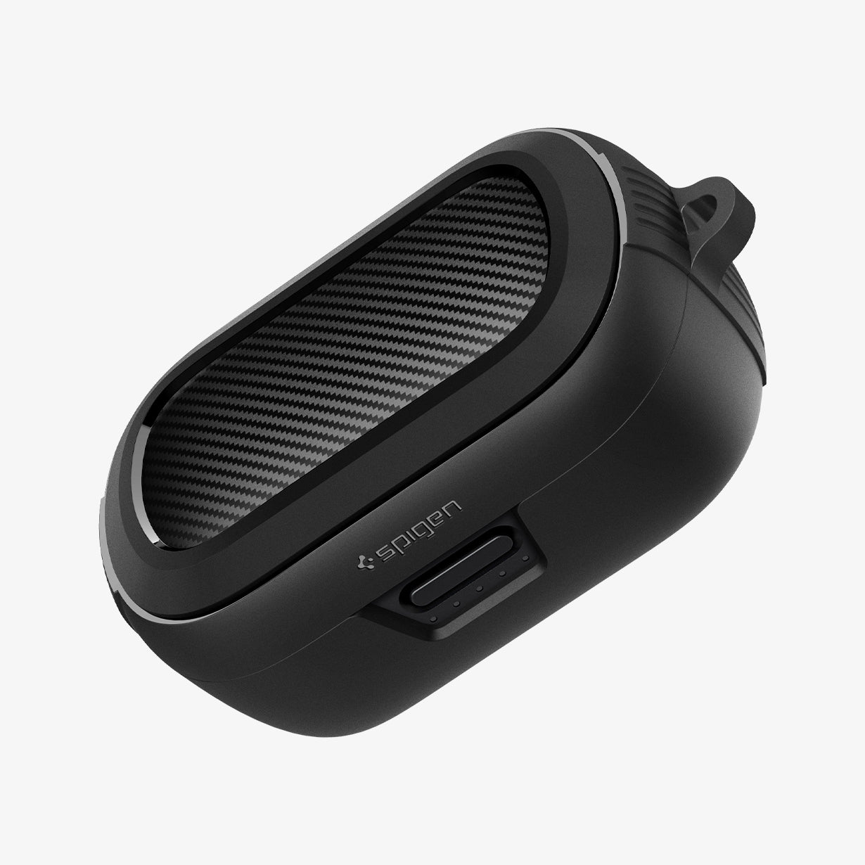 ASD02487 - Bose Earbuds Quiet Comfort Case Rugged Armor in black showing the front, top and side