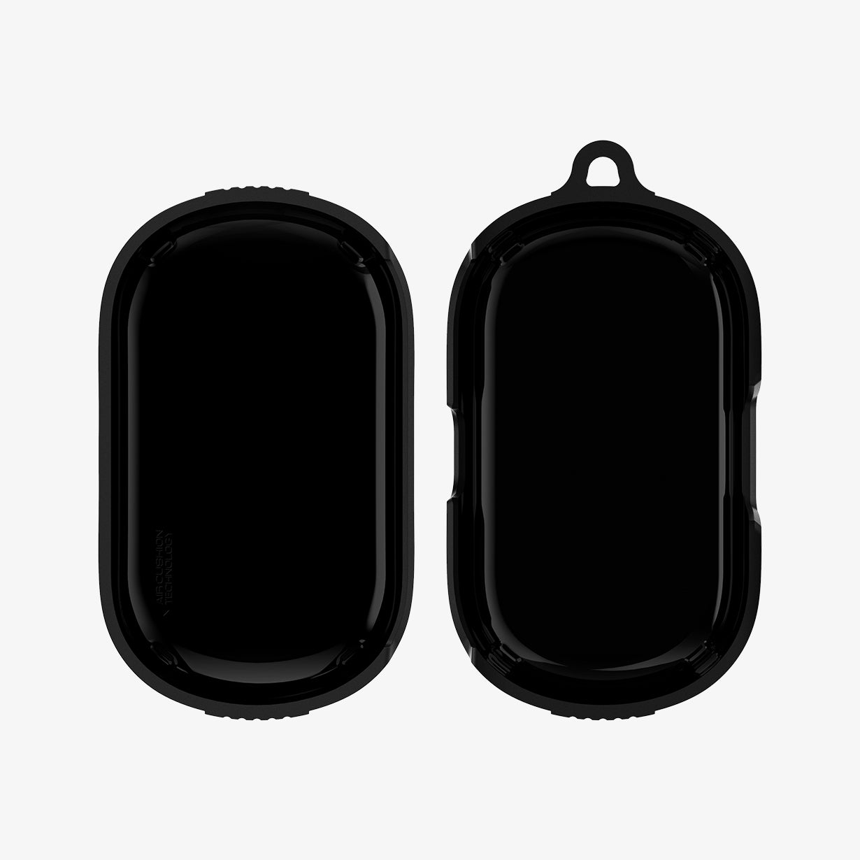 ASD02487 - Bose Earbuds Quiet Comfort Case Rugged Armor in black showing the inside of case