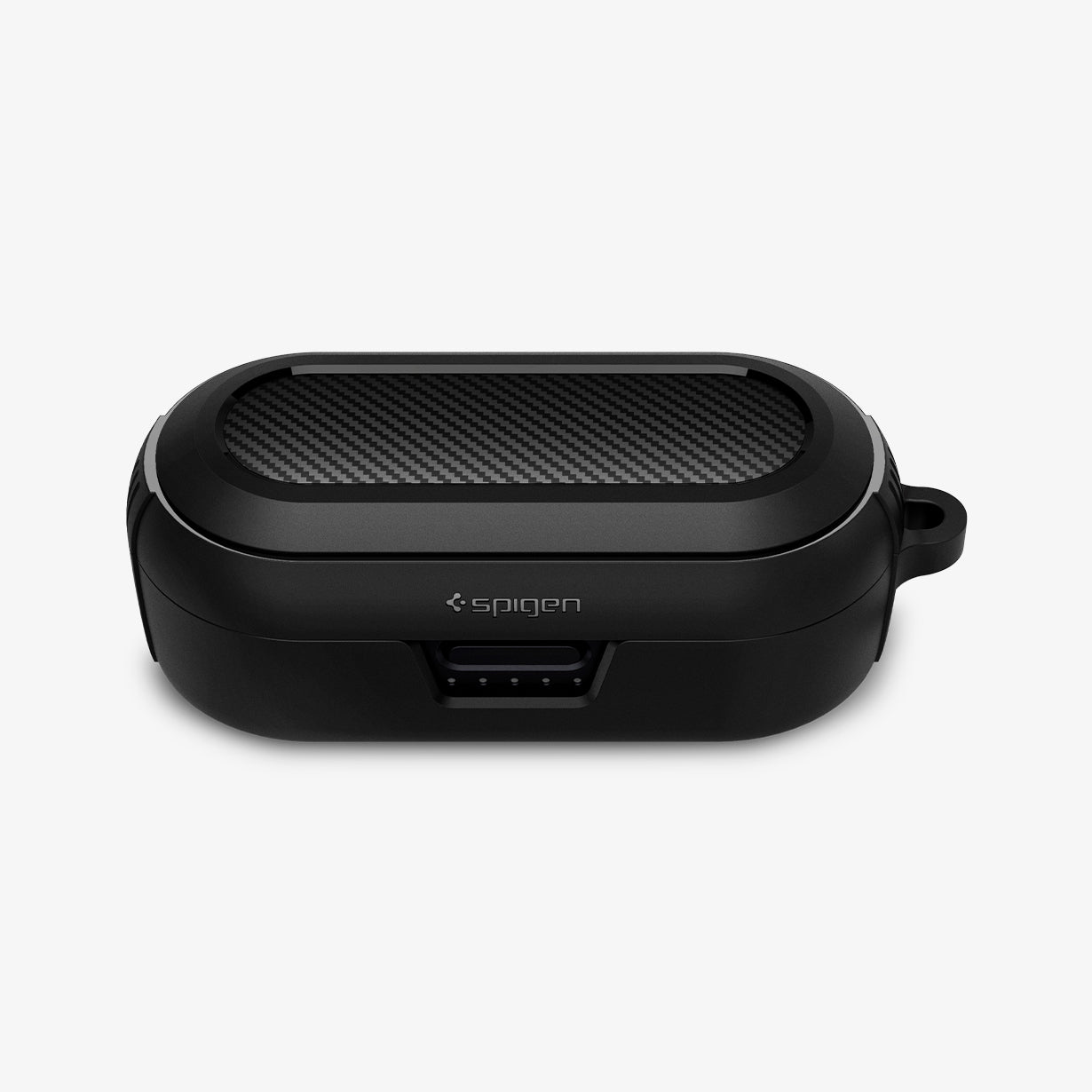 ASD02572 - Bose Earbuds Sports Case Rugged Armor in black showing the front and top