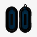 ASD02572 - Bose Earbuds Sports Case Rugged Armor in black showing the inside of case