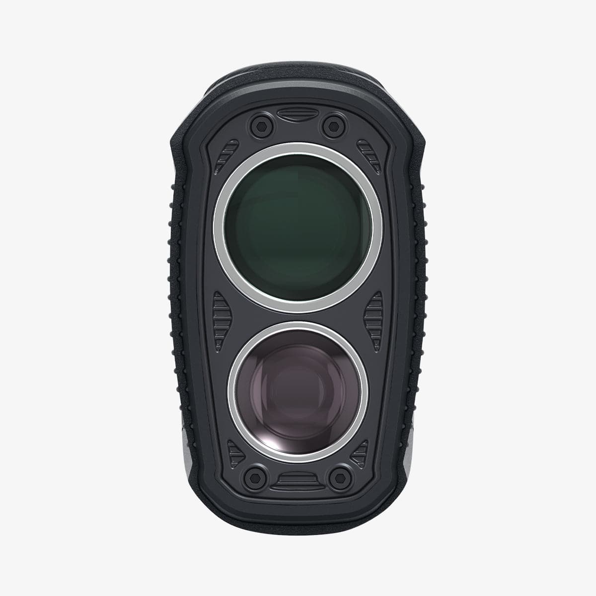 ACS04228 - Bushnell Pro XE Rangefinder AirTag Case in black showing the front