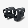 ACS04229 - Bushnell Tour V5 Shift Rangefinder AirTag Case in charcoal showing the front, back and side with no rangefinder inside