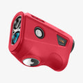 ACS07052 - Bushnell Tour V6 Rangefinder Case Silicone Fit AirTag in red showing the front, side and bottom