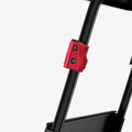 ACS07052 - Bushnell Tour V6 Rangefinder Case Silicone Fit AirTag in red showing the rangefinder attached to golf cart