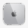 ACS09210 - Apple Mac Mini Stand | Ultra Hybrid in Crystal Clear showing the front and top