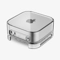 ACS09210 - Apple Mac Mini Stand | Ultra Hybrid in Crystal Clear showing the front and partial top