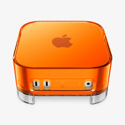 ACS09212 - Apple Mac Mini Stand Classic C1 in Tangerine showing the front and top