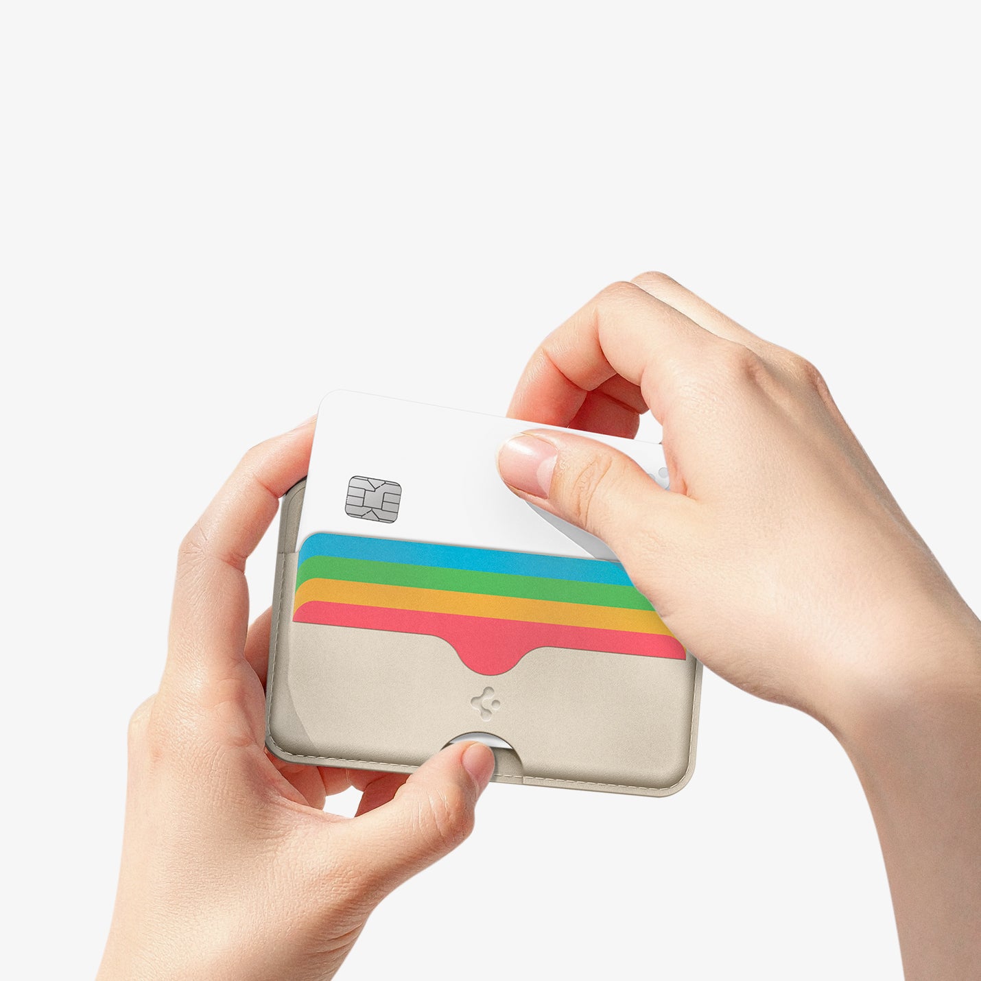 AFA07232 - MagSafe Card Holder Folder Pop (Mag Fit) in Rainbow