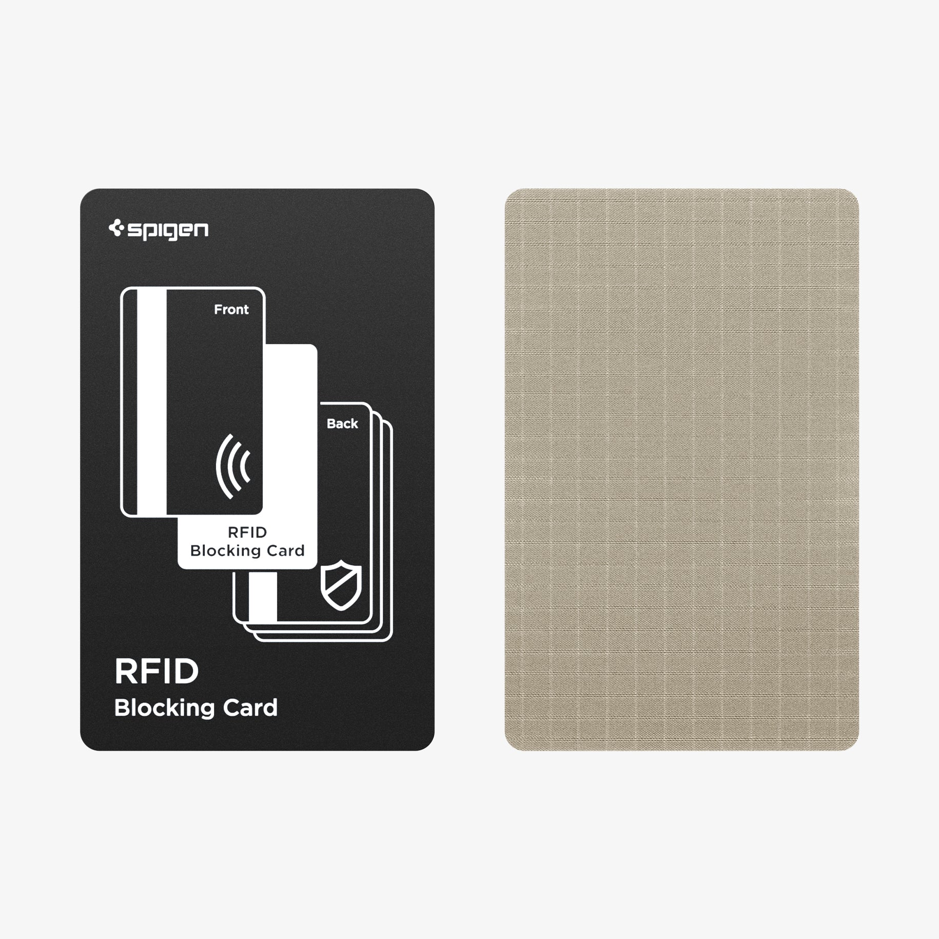 AFA09327 - Tough Armor Pro Card Holder (MagFit) in Black showing RFID blocking card sticker
