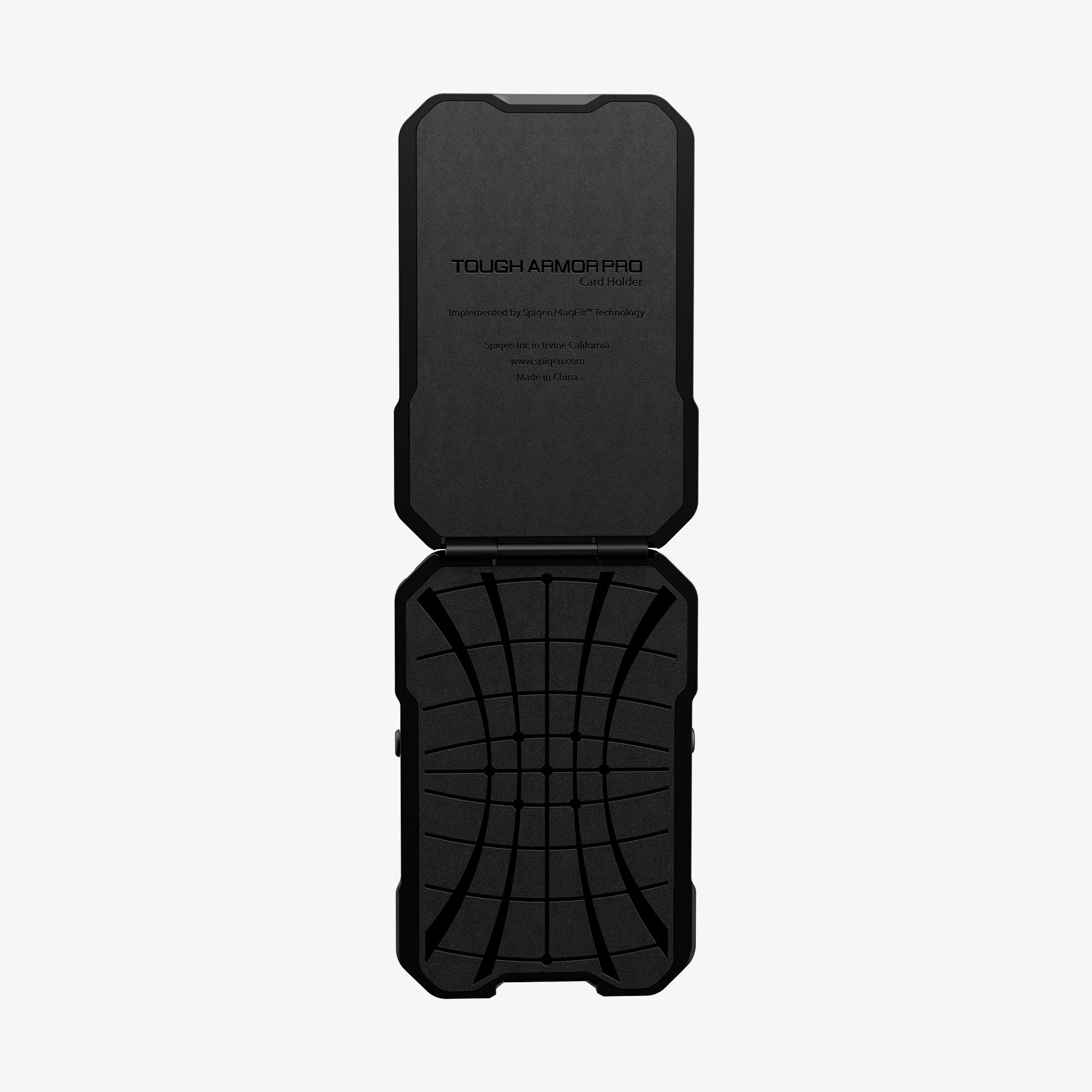AFA09327 - Tough Armor Pro Card Holder (MagFit) in Black showing open product