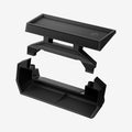 ACP08261 - Tesla Cybertruck Under Screen Organizer CO227 in Black showing the top, side and inner 