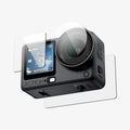 AGL11837 - DJI Osmo Action 6 GLAS.tR SLIM showing screen and lens protectors positioned around an action camera