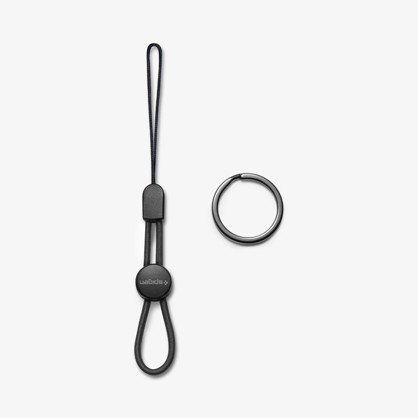 ACP06988 - Car Escape Tool in Black showing the tring, o-ring and a key ring