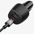ACP09543 - ArcStation™ Essential 113W USB C Fast Car Charger | EV1133 showing a cutaway view of the USB-C cable's internal wiring and connector