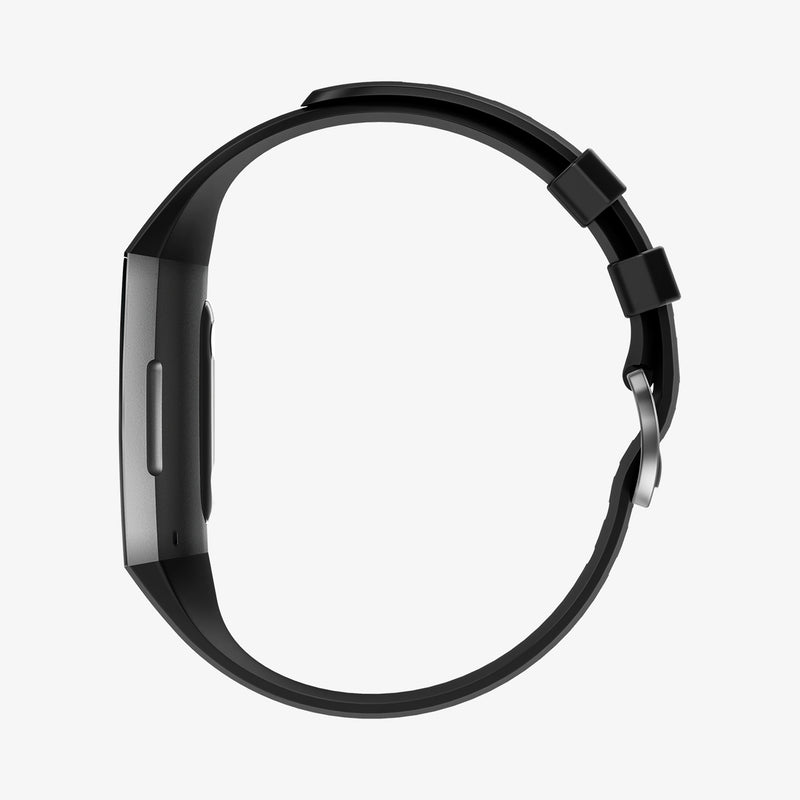 N05MP26020 - Fitbit Series Band Silicone Fit in black showing the side