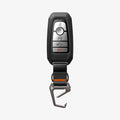 ACS09430 - Ford Key Fob Cover | FK100 in Matte Black showing the front, carabiner open