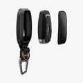 ACS09430 - Ford Key Fob Cover | FK100 in Matte Black showing the key fob and parts of the cover hovering in front