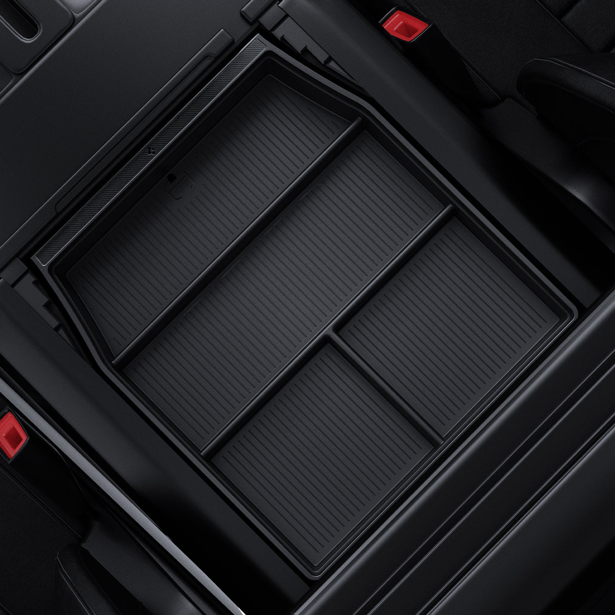 ACP08900 - Ford Armrest Console Organizer | FO220 in Black showing the top