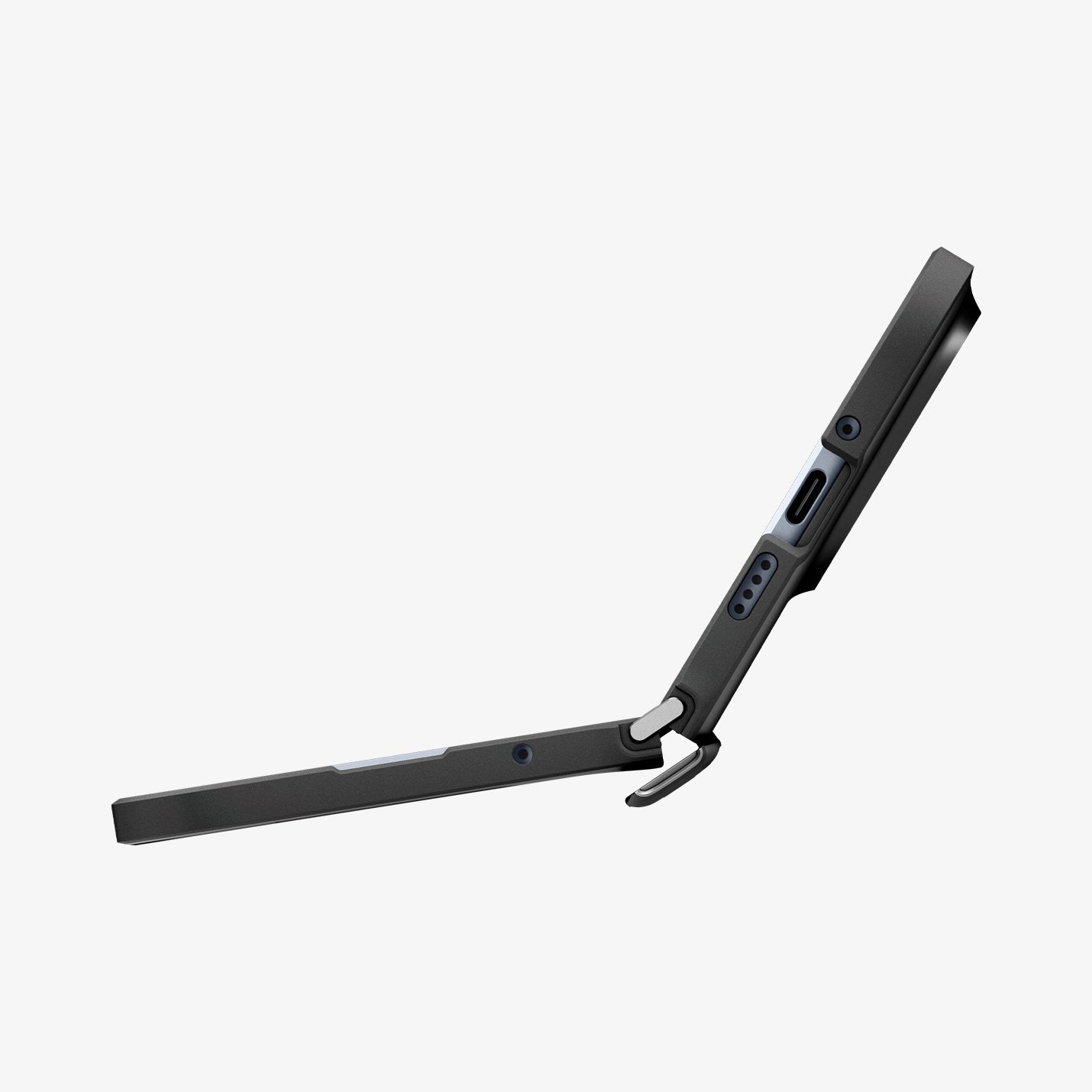 ACS11458 - Pixel 11 Pro Fold Slim Armor Pro (Mag Fit) Black side profile of the Slim Armor Pro MagFit case highlighting its slim and low-profile design.