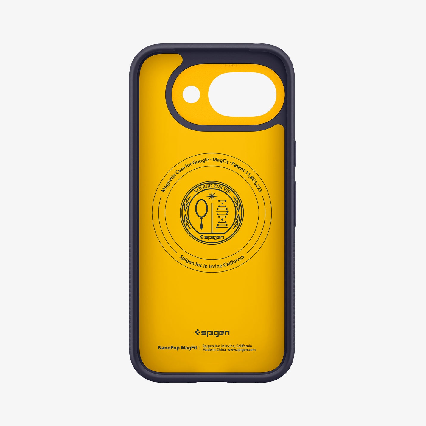 ACS11286 - Pixel 10a Nano Pop (Mag Fit) in Blueberry Navy showing the inside of case