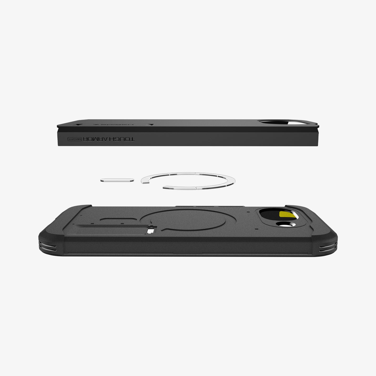 ACS11280 - Pixel 10a Tough Armor (Mag Fit) in Black showing the multiple layers of case