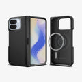 ACS09741 - Pixel 10 Pro Fold Case Slim Armor Pro (MagFit) in black showing the back, hinge, front and inside