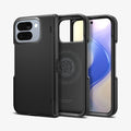 ACS09741 - Pixel 10 Pro Fold Case Slim Armor Pro (MagFit) in black showing the back, inside and front