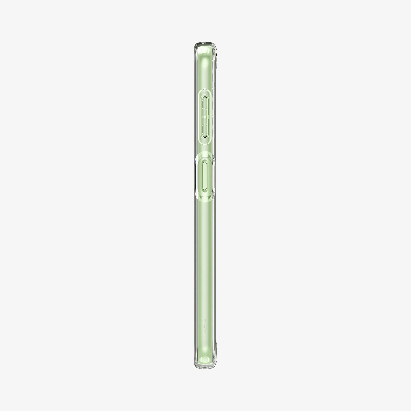 ACS05846 - Galaxy A14 5G (NA) Case Ultra Hybrid in Crystal Clear showing the side with side buttons