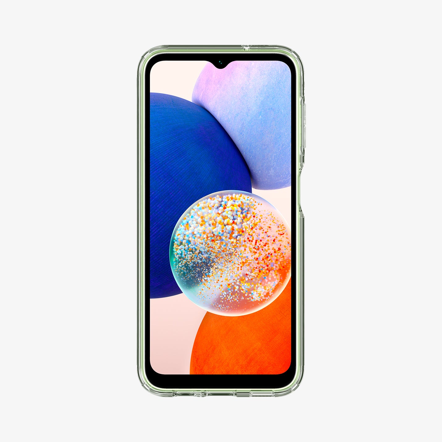 ACS05846 - Galaxy A14 5G (NA) Case Ultra Hybrid in Crystal Clear showing the front