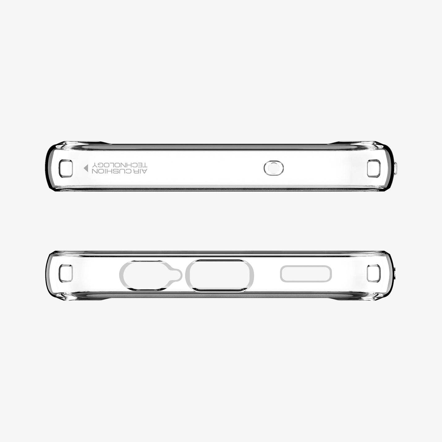 ACS05846 - Galaxy A14 5G (NA) Case Ultra Hybrid in Crystal Clear showing the top and bottom