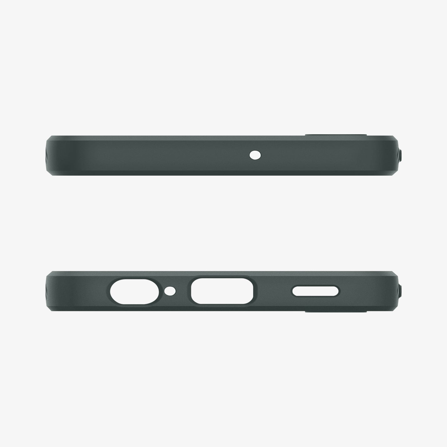 ACS07247 - Galaxy A15 5G Case Liquid Air in Abyss Green showing the top and bottom