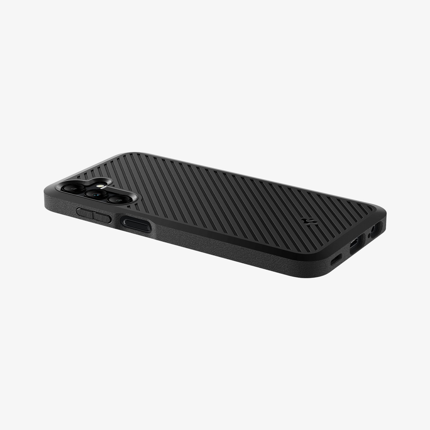ACS07245 - Galaxy A15 5G Case Core Armor in Black showing the back, partial side and bottom on a flat surface