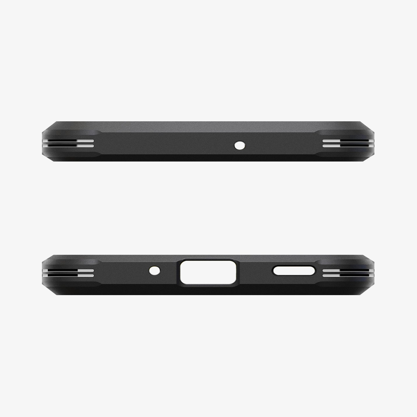 ACS08889 - Galaxy A16 5G Case Tough Armor in Black showing the top and bottom
