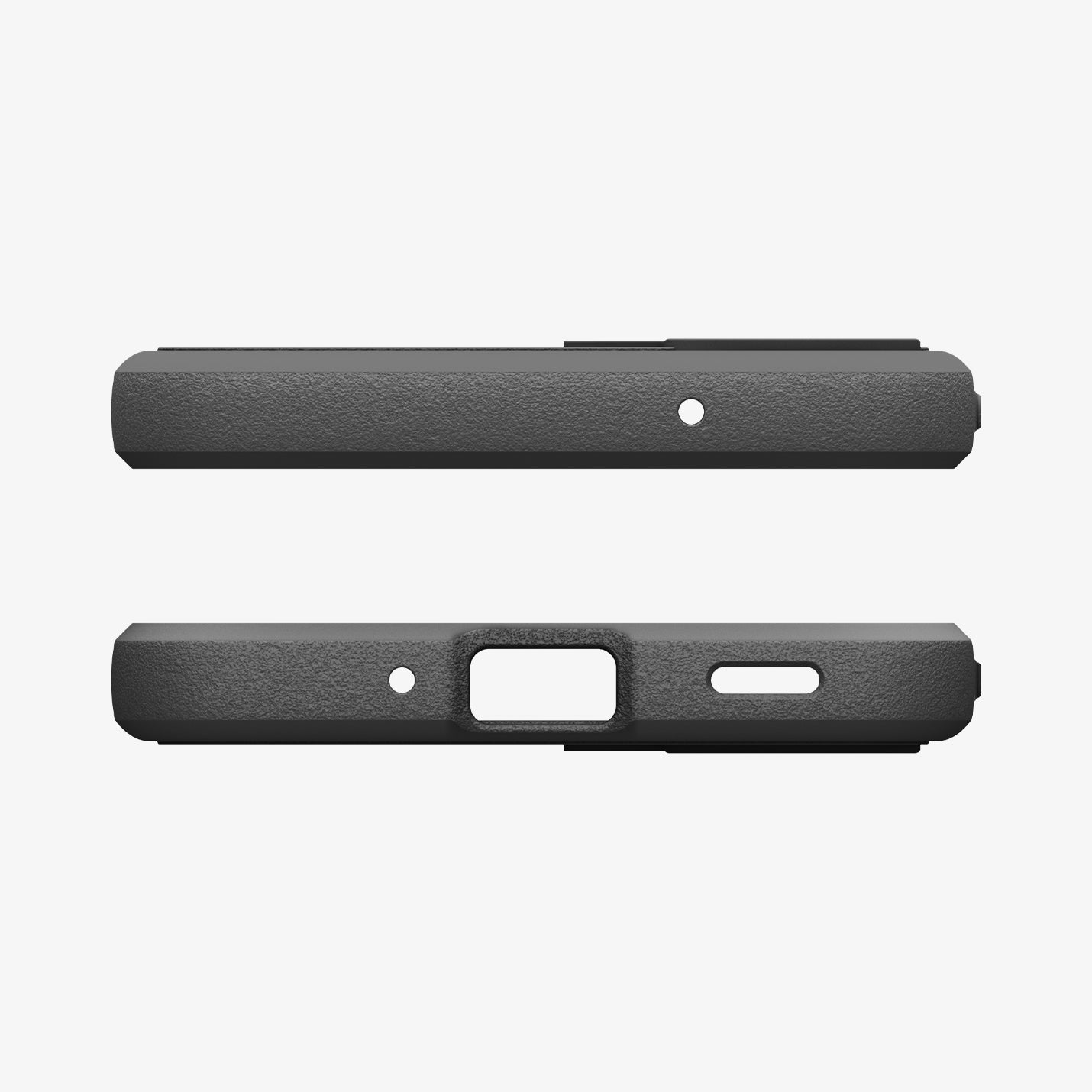 ACS11312 - Galaxy A27 5G Rugged Armor showing top and bottom views of Galaxy A27 5G Rugged Armor with precise port and microphone cutouts