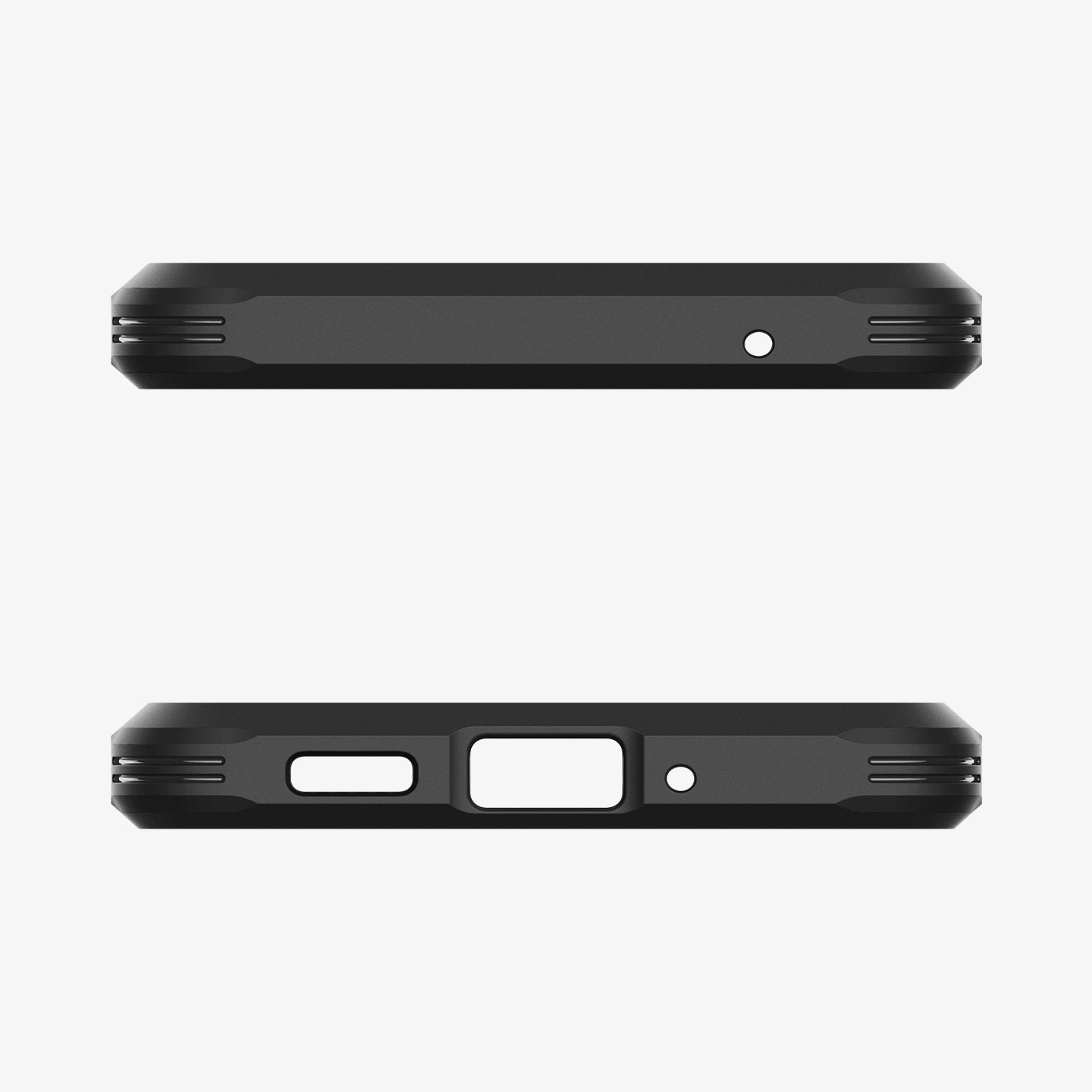 ACS04319 - Galaxy A33 5G Case Tough Armor in Black showing the top and bottom