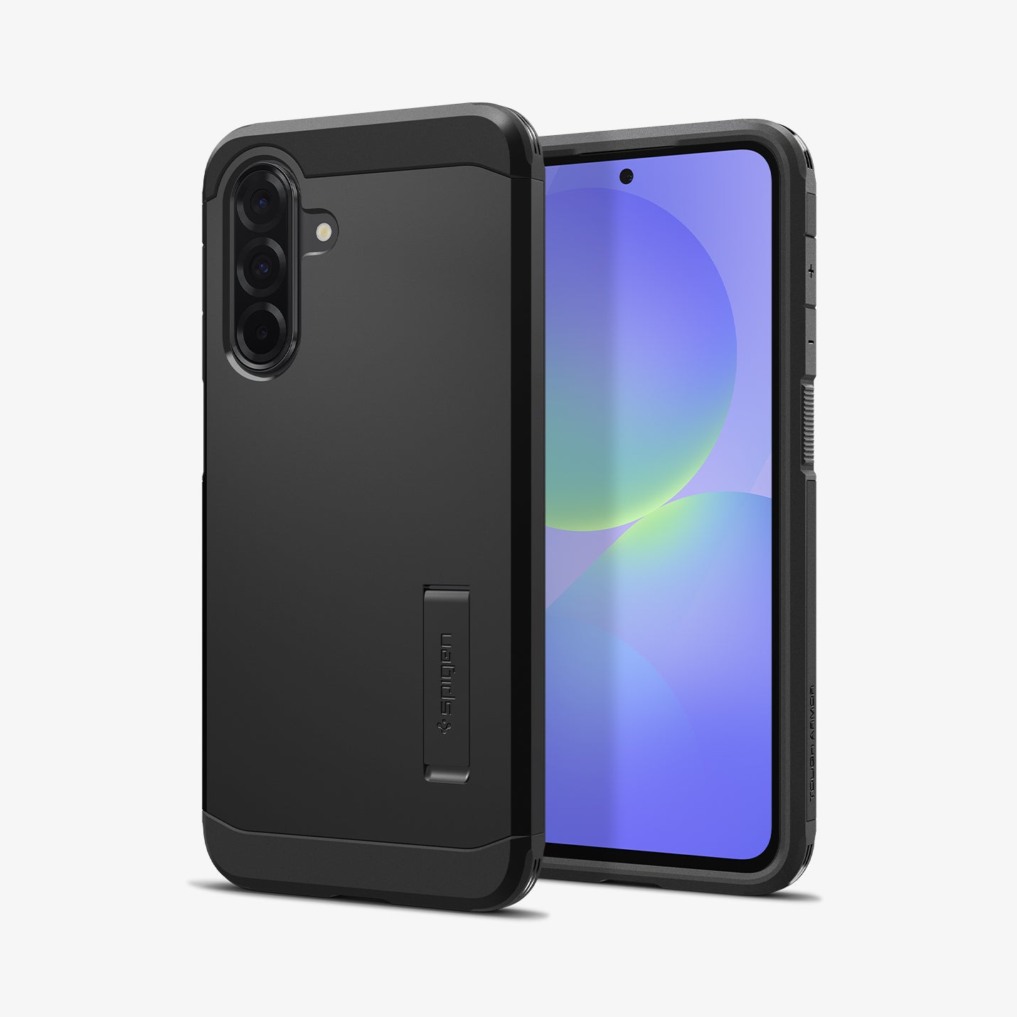 ACS09166 - Galaxy A36 5G Case Tough Armor in Black showing the back, partial front and sides