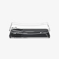 ACS09167 - Galaxy A36 5G Case Liquid Crystal in Crystal Clear showing the back, partial side  hovering above the case