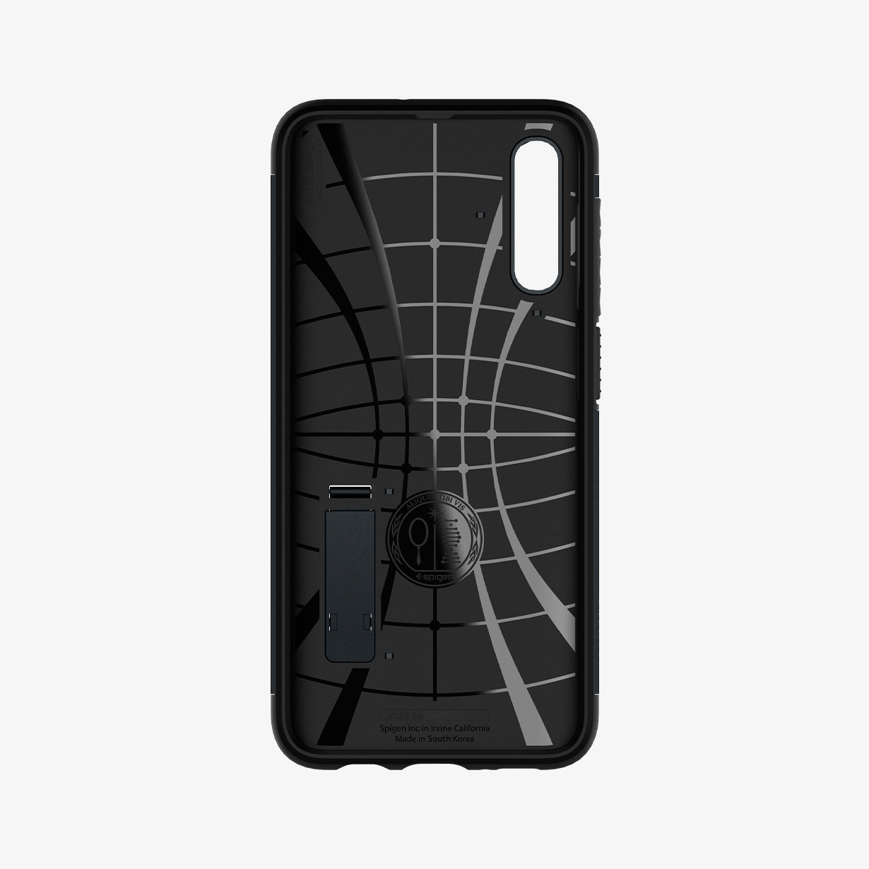 611CS26021 - Galaxy A50 Case Slim Armor in Metal Slate showing the inner case with spider web pattern