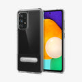ACS02523 - Galaxy A52 Case Slim Armor in Crystal Clear showing the back, next to it is another device showing front