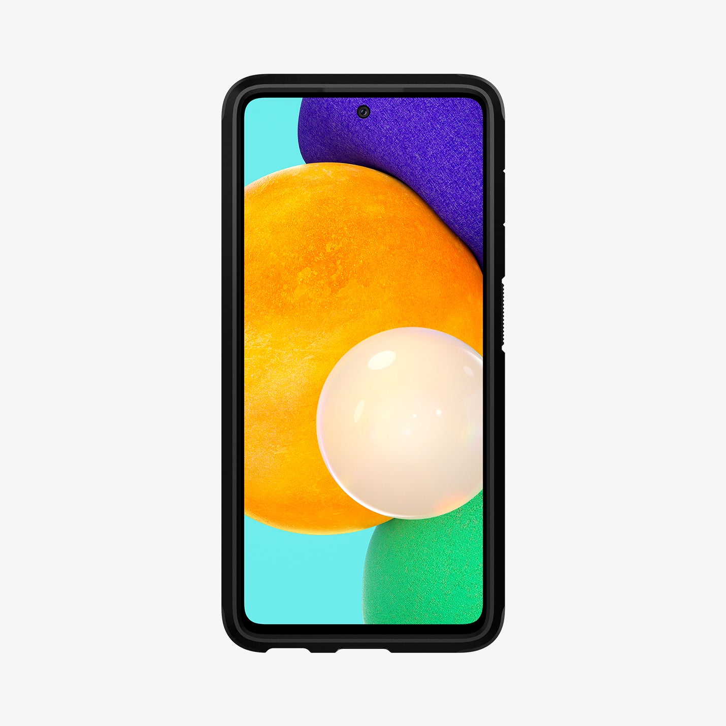 ACS02319 - Galaxy A52 Case Tough Armor in Black showing the front