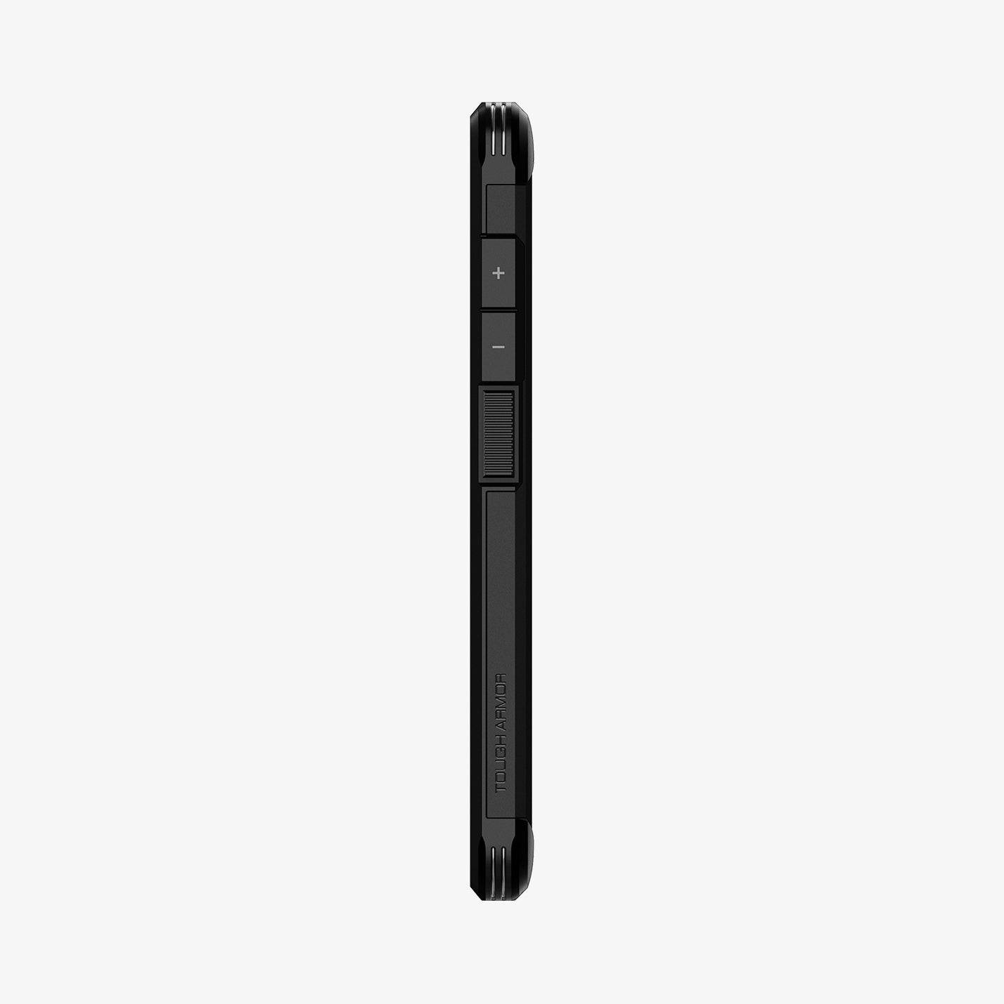 ACS02319 - Galaxy A52 Case Tough Armor in Black showing the side with side buttons